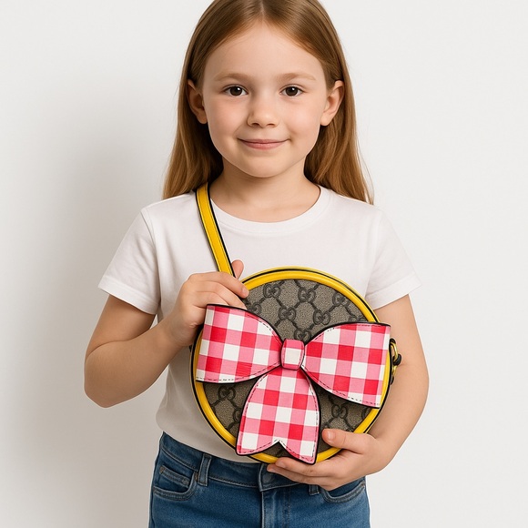 Gucci‎ Kids GG|Supreme Mini Crossbody Bag Beige Canvas Leather|Authentic - Picture 13 of 13